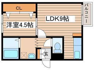 ビュ－クレストＮ２３の物件間取画像